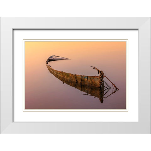 Rest White Modern Wood Framed Art Print with Double Matting by Forner Rodriguez, Joaquin