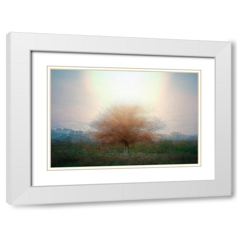 Mirage White Modern Wood Framed Art Print with Double Matting by Holmstrom, Katarina
