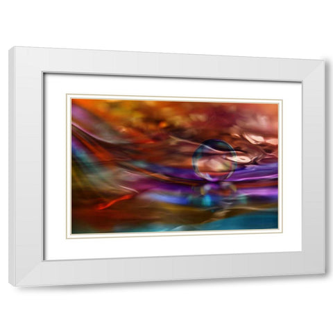 Transparent White Modern Wood Framed Art Print with Double Matting by Westum, Heidi