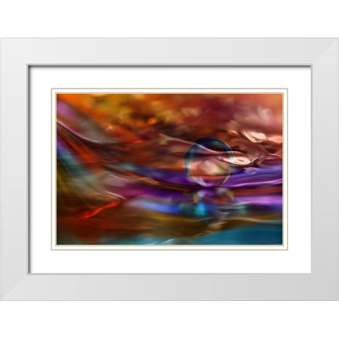 Transparent White Modern Wood Framed Art Print with Double Matting by Westum, Heidi