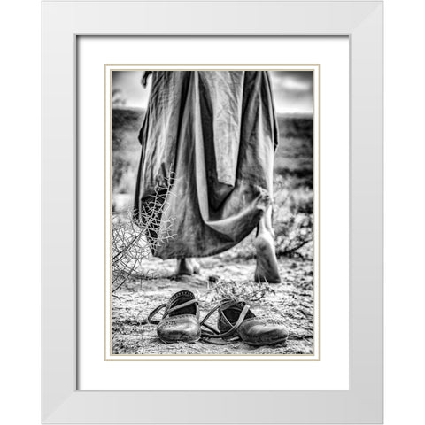 Passenger White Modern Wood Framed Art Print with Double Matting by Saeidinia, Afshin
