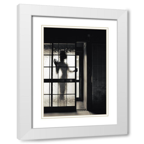 ShaÂWa White Modern Wood Framed Art Print with Double Matting by Amenomori, Keiichiro