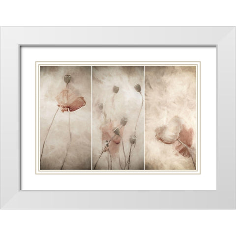 Swaying Gentle In The Breeze White Modern Wood Framed Art Print with Double Matting by Claes, Gilbert