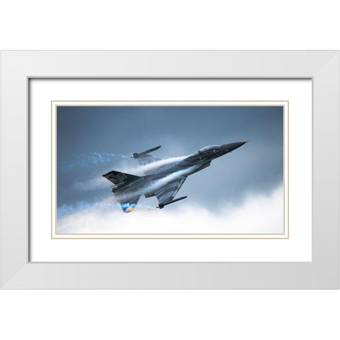 Vador White Modern Wood Framed Art Print with Double Matting by Wrobel, Piotr