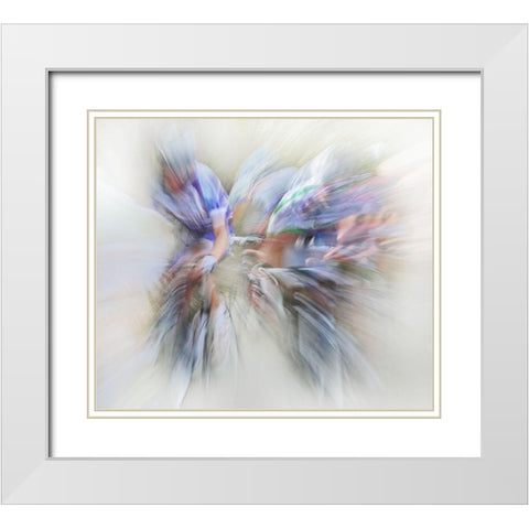 Taking The Lead White Modern Wood Framed Art Print with Double Matting by Urlings, Lou