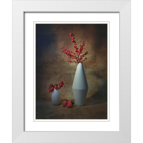 AdÂCocae?? White Modern Wood Framed Art Print with Double Matting by Xing, Liu