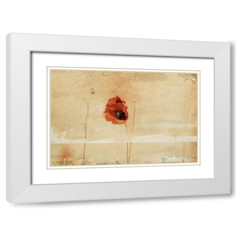 Fragment White Modern Wood Framed Art Print with Double Matting by Ignatova, Desislava