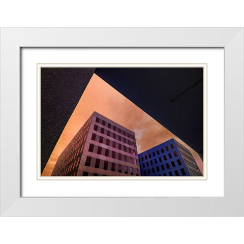 I DidnT Start The Fire White Modern Wood Framed Art Print with Double Matting by Joosten, Lus