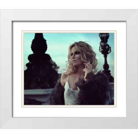 Linger White Modern Wood Framed Art Print with Double Matting by Kreiten, Mike