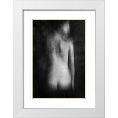 Back Seated White Modern Wood Framed Art Print with Double Matting by Rebustini, Luca