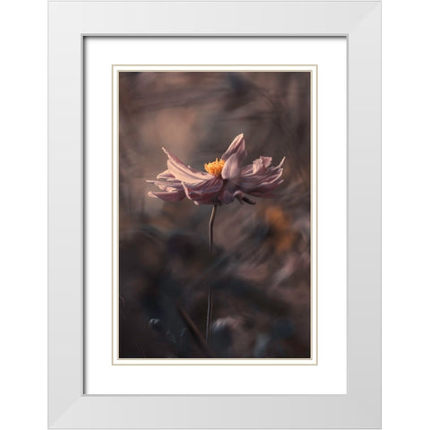 Japanese Style White Modern Wood Framed Art Print with Double Matting by BRAVIN, Fabien