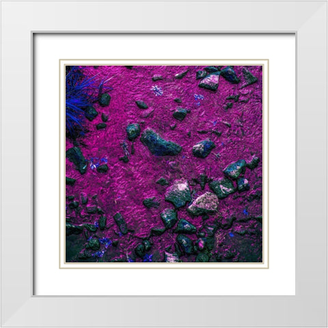 Pink River White Modern Wood Framed Art Print with Double Matting by Yang, Chunggook