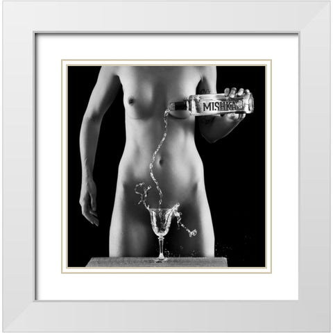 Anyone For Vodka White Modern Wood Framed Art Print with Double Matting by Finighan, Brennan