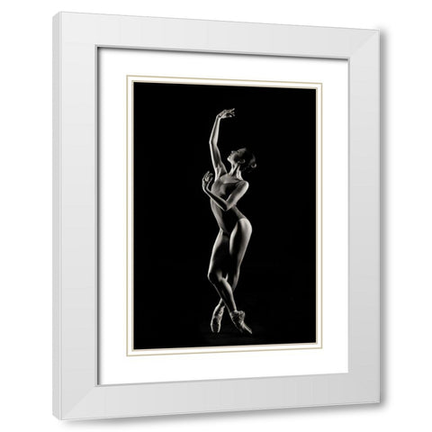 D?Drn?Dandsup3;Dd D?Dddandsup2;Drdandfrac34;Dandsup2;Dd White Modern Wood Framed Art Print with Double Matting by Smirnov, Sergei