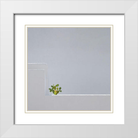 Stand Alone White Modern Wood Framed Art Print with Double Matting by Endermann, Rolf