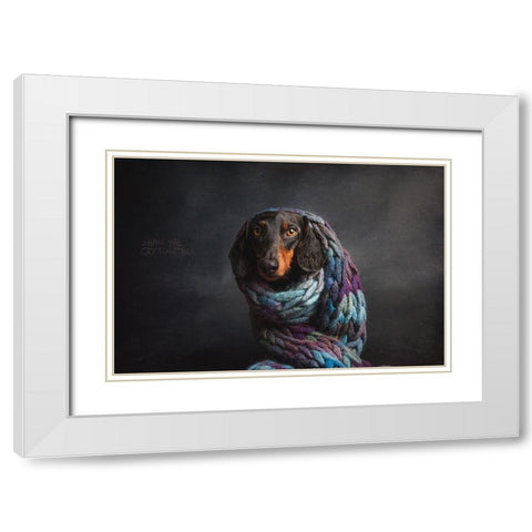 Melancholy,  Or....Shall We Cry Together... White Modern Wood Framed Art Print with Double Matting by Willers, Heike