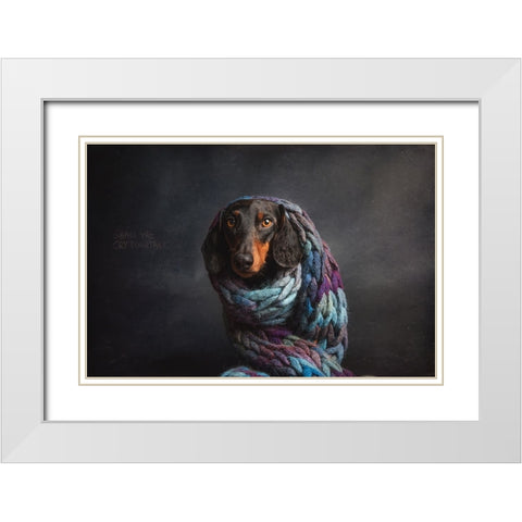 Melancholy,  Or....Shall We Cry Together... White Modern Wood Framed Art Print with Double Matting by Willers, Heike