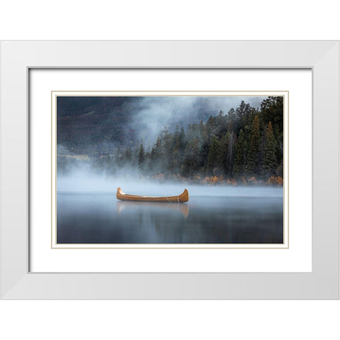 Jasper-Canada White Modern Wood Framed Art Print with Double Matting by Lozitsky, Alexander