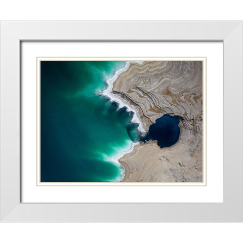 Big Fish White Modern Wood Framed Art Print with Double Matting by Eliash, Tomer