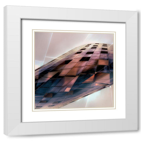 Weird View White Modern Wood Framed Art Print with Double Matting by Huybrighs, Marc