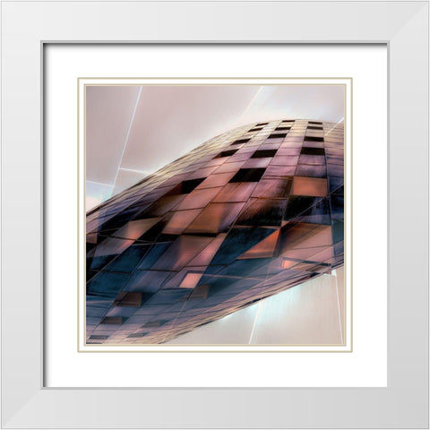 Weird View White Modern Wood Framed Art Print with Double Matting by Huybrighs, Marc