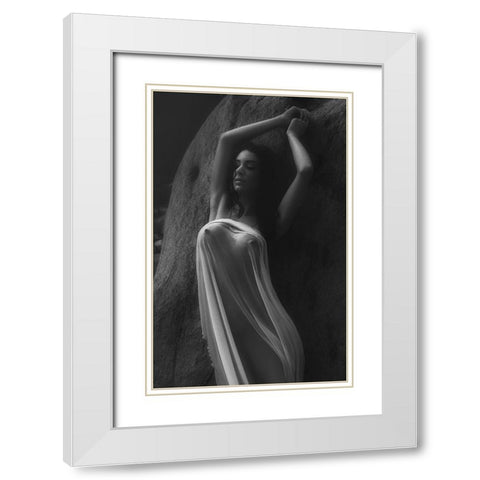 Relaxing At The Sun 5 White Modern Wood Framed Art Print with Double Matting by Lazzarotti, Paolo