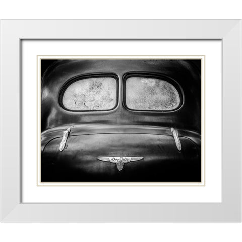 Desoto 1937 White Modern Wood Framed Art Print with Double Matting by Gustafsson, Torbjorn
