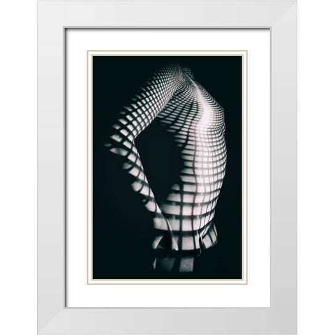 Into The Shadows White Modern Wood Framed Art Print with Double Matting by Gali, Marcos