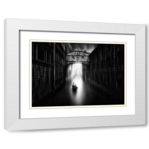 A Passage From Venezia White Modern Wood Framed Art Print with Double Matting by Osuna, Fran