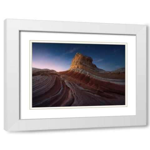 Retorcida. White Modern Wood Framed Art Print with Double Matting by Pablo de, Juan