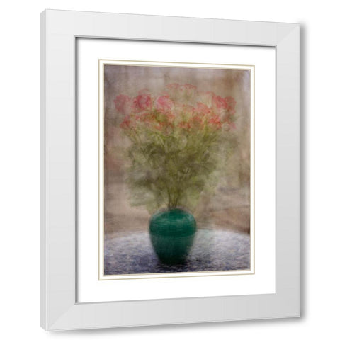 Roses On A Tuesday White Modern Wood Framed Art Print with Double Matting by Holmstrom, Katarina