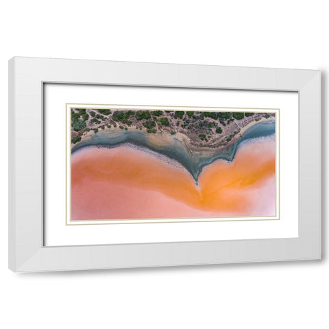 Colostrai White Modern Wood Framed Art Print with Double Matting by Moglia, Fabrizio