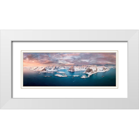 White Wonder White Modern Wood Framed Art Print with Double Matting by Perez Aamp, Alvaro