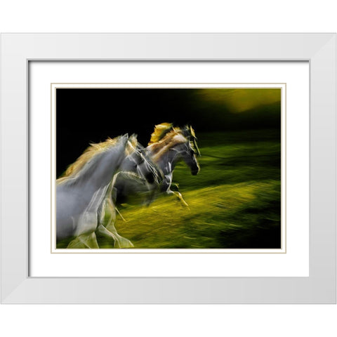 White Goddnesses White Modern Wood Framed Art Print with Double Matting by Malovrh, Milan