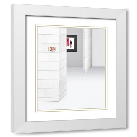 The Way Out White Modern Wood Framed Art Print with Double Matting by Adams, Richard