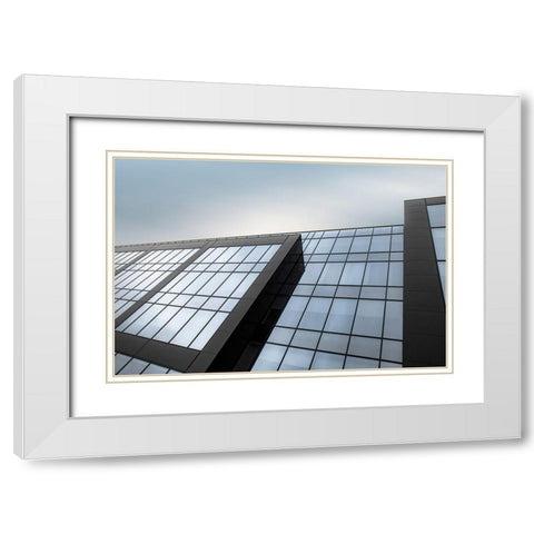 Glazed Life White Modern Wood Framed Art Print with Double Matting by Claes, Gilbert