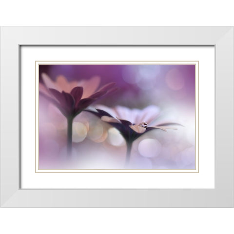 Untitled White Modern Wood Framed Art Print with Double Matting by Nan, Juliana