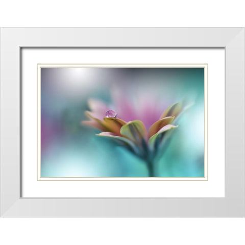 Memories Of Sea.. White Modern Wood Framed Art Print with Double Matting by Nan, Juliana