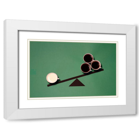 Injustice White Modern Wood Framed Art Print with Double Matting by Lemos, Alfredo