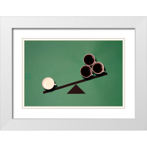 Injustice White Modern Wood Framed Art Print with Double Matting by Lemos, Alfredo