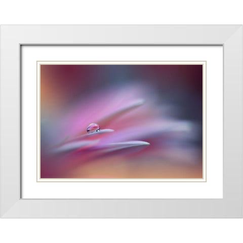 Sound Of Colors.. White Modern Wood Framed Art Print with Double Matting by Nan, Juliana