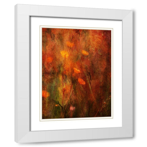 Warm White Modern Wood Framed Art Print with Double Matting by Devos, Delphine