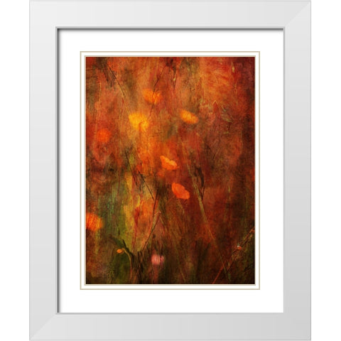 Warm White Modern Wood Framed Art Print with Double Matting by Devos, Delphine