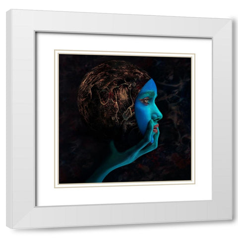 Identification White Modern Wood Framed Art Print with Double Matting by Kovalev, Ivan