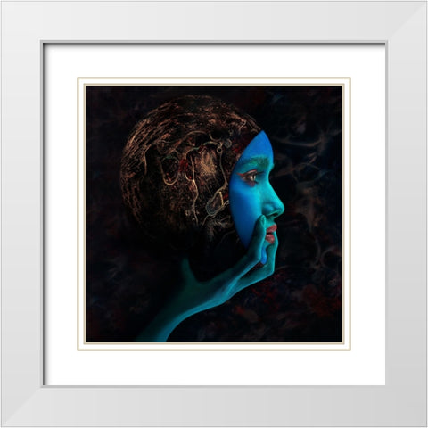 Identification White Modern Wood Framed Art Print with Double Matting by Kovalev, Ivan