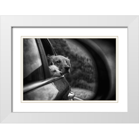 Roadtrip White Modern Wood Framed Art Print with Double Matting by Labagnara, Roxana