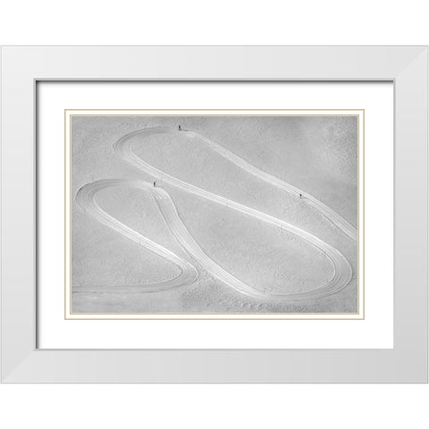 On The Same Lane White Modern Wood Framed Art Print with Double Matting by Svoboda Mqep, Peter