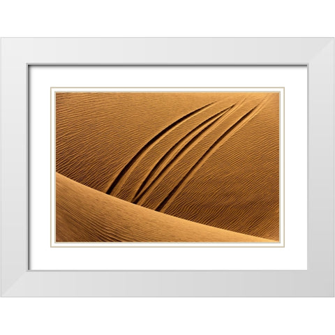 The Epoch Of Man White Modern Wood Framed Art Print with Double Matting by Navvabpour, Morteza