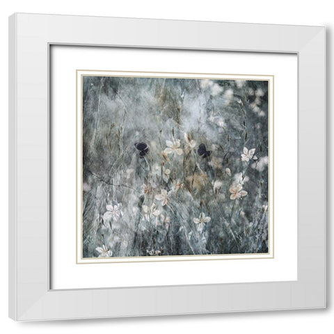Dance With Joy White Modern Wood Framed Art Print with Double Matting by Devos, Delphine