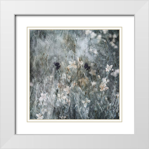 Dance With Joy White Modern Wood Framed Art Print with Double Matting by Devos, Delphine